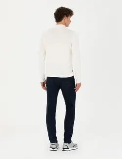 شلوار جین مردانه جذب سرمه ای تیره پیرکاردین