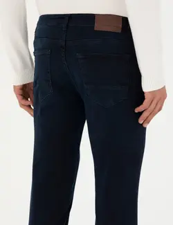 شلوار جین مردانه جذب سرمه ای تیره پیرکاردین