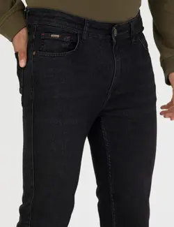 شلوار جین مردانه جذب سیاه پیرکاردین