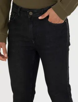 شلوار جین مردانه جذب سیاه پیرکاردین