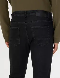 شلوار جین مردانه جذب سیاه پیرکاردین