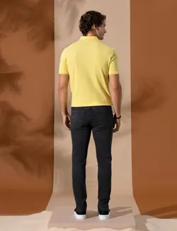 شلوار جین مردانه جذب زغالی پیرکاردین