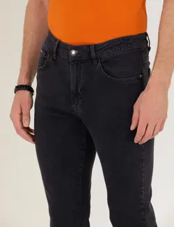 شلوار جین مردانه جذب زغالی پیرکاردین