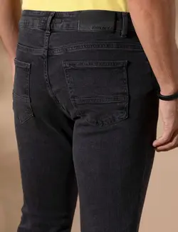 شلوار جین مردانه جذب زغالی پیرکاردین