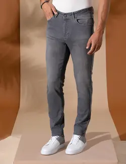 شلوار جین مردانه جذب خاکستری پیرکاردین