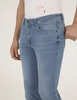 شلوار جین مردانه جذب آبی نیلی پیرکاردین