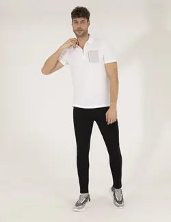 شلوار جین مردانه جذب سیاه پیرکاردین