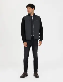 شلوار جین مردانه جیبدار جذب سیاه پیرکاردین