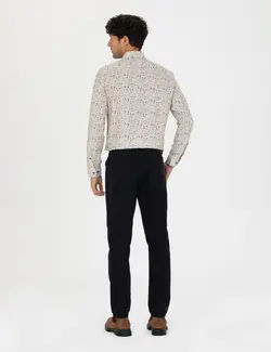 شلوار جین مردانه جیبدار جذب سیاه پیرکاردین