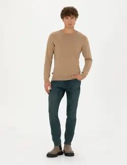 شلوار جین مردانه جیبدار جذب آبی پیرکاردین