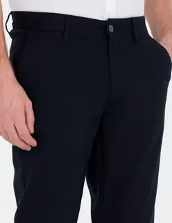 شلوار کتان و پارچه ای مردانه جذب سرمه ای پیرکاردین