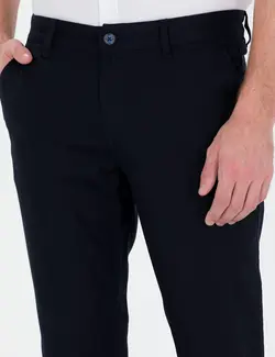 شلوار کتان و پارچه ای مردانه جذب سرمه ای پیرکاردین