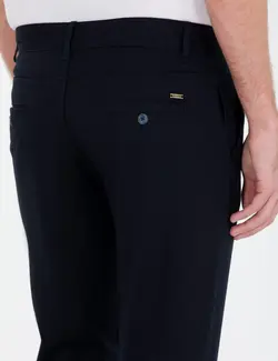 شلوار کتان و پارچه ای مردانه جذب سرمه ای پیرکاردین