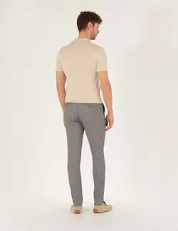 شلوار کتان و پارچه ای مردانه جذب خاکستری پیرکاردین