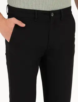 شلوار کتان و پارچه ای مردانه جذب سیاه پیرکاردین