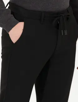 شلوار کتان و پارچه ای مردانه طرحدار جیبدار جذب سیاه پیرکاردین