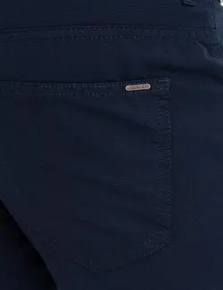 شلوار کتان و پارچه ای مردانه جیبدار ویسکوز جذب سرمه ای پیرکاردین