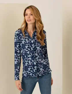 بلوز زنانه راحت نعنایی تیره پیرکاردین