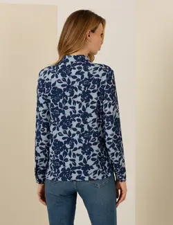 بلوز زنانه راحت نعنایی تیره پیرکاردین