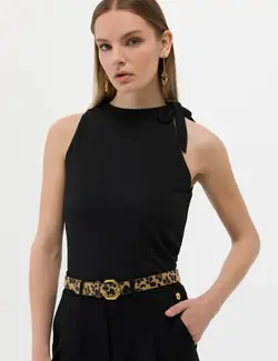 بلوز زنانه فرم A-Form سیاه پیرکاردین