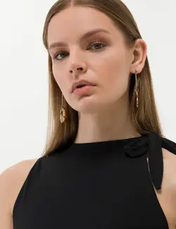 بلوز زنانه فرم A-Form سیاه پیرکاردین