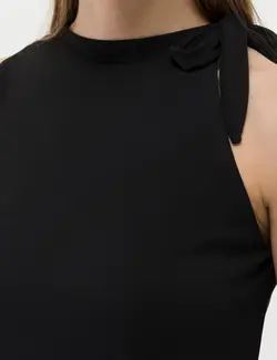 بلوز زنانه فرم A-Form سیاه پیرکاردین