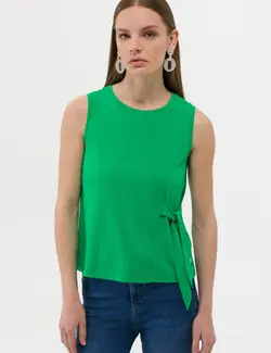 بلوز زنانه فرم A-Form زمردی پیرکاردین