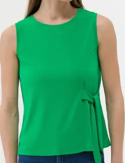 بلوز زنانه فرم A-Form زمردی پیرکاردین