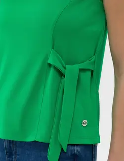 بلوز زنانه فرم A-Form زمردی پیرکاردین