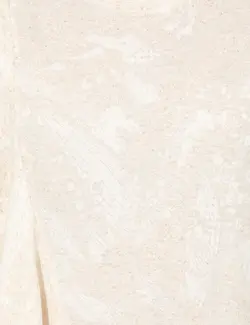 بلوز زنانه آستین کوتاه یقه گرد گشاد کرم پیرکاردین