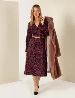 بلوز زنانه کراپ سیاه پیرکاردین