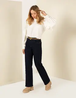 بلوز زنانه راحت بژ پیرکاردین