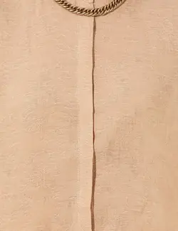 بلوز زنانه یقه کلاسیک راحت بژ پیرکاردین