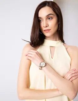 بلوز زنانه بدون آستین ساده زرد روشن پیرکاردین