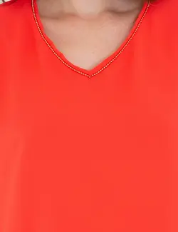 بلوز زنانه معمولی گل اناری پیرکاردین