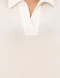 بلوز زنانه راحت بژ پیرکاردین