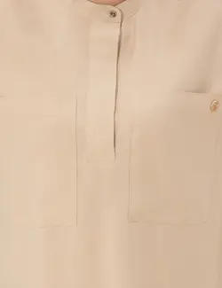 بلوز زنانه راحت بژ پیرکاردین