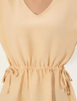 بلوز زنانه راحت بژ پیرکاردین