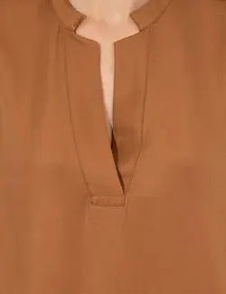 بلوز زنانه یقه کلاسیک راحت مازویی پیرکاردین