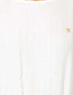 بلوز زنانه کراپ سفید پیرکاردین