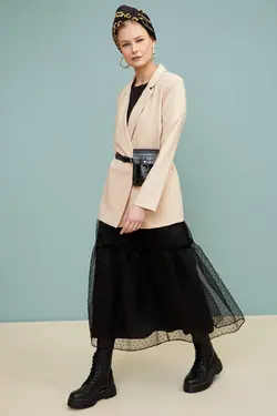 دامن زنانه سیاه دفاکتو