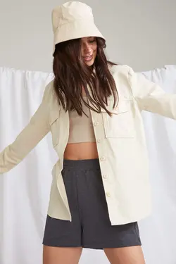 شومیز آستین بلند زنانه سفید تیره دفاکتو