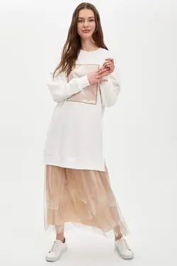 دامن زنانه زرشکی دفاکتو