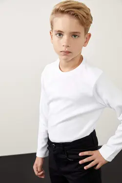 سویشرت پسرانه سفید دفاکتو