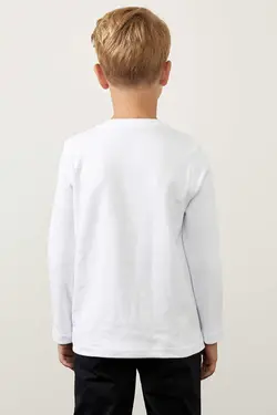 سویشرت پسرانه سفید دفاکتو