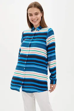 تونیک زنانه فیروزه ای دفاکتو