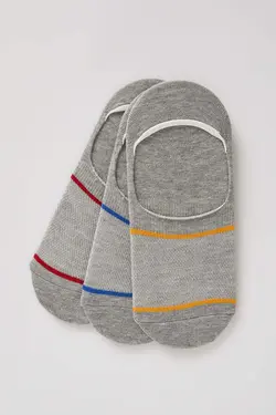 جوراب کفی مردانه خاکستری دفاکتو