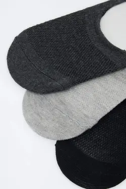 جوراب کفی مردانه خاکستری دفاکتو