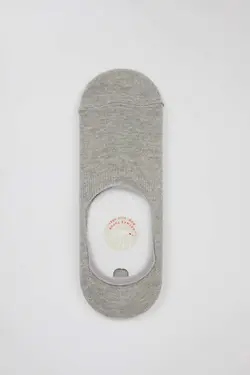 جوراب کفی مردانه خاکستری دفاکتو