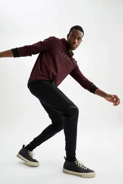 شلوار راحتی جاگر مردانه سیاه دفاکتو